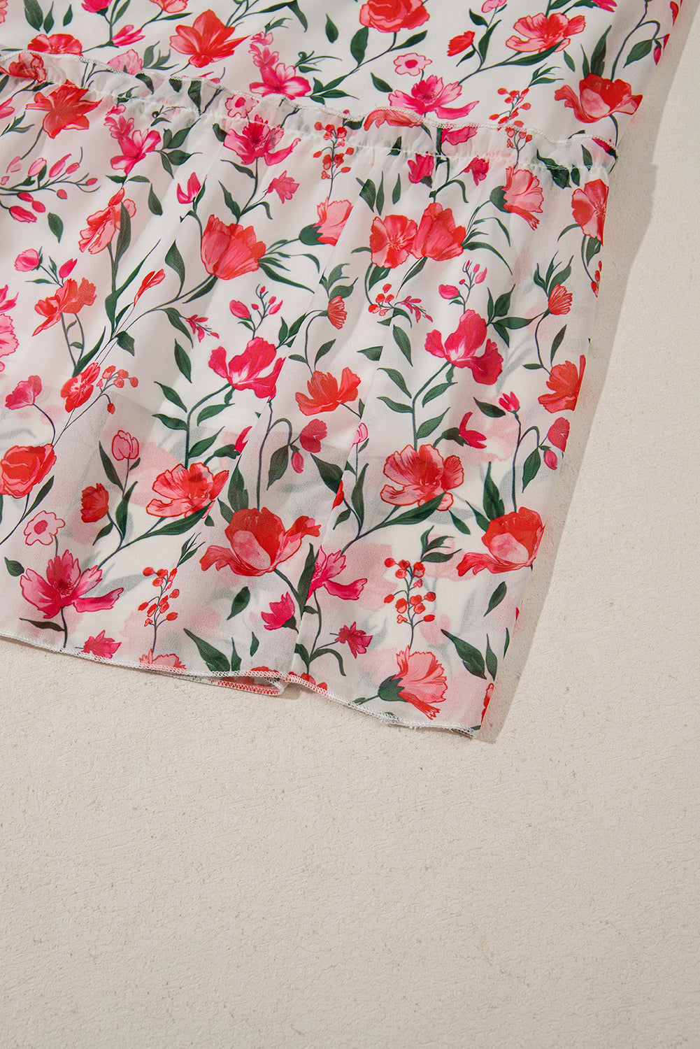 Pink  Floral Maxi Dress