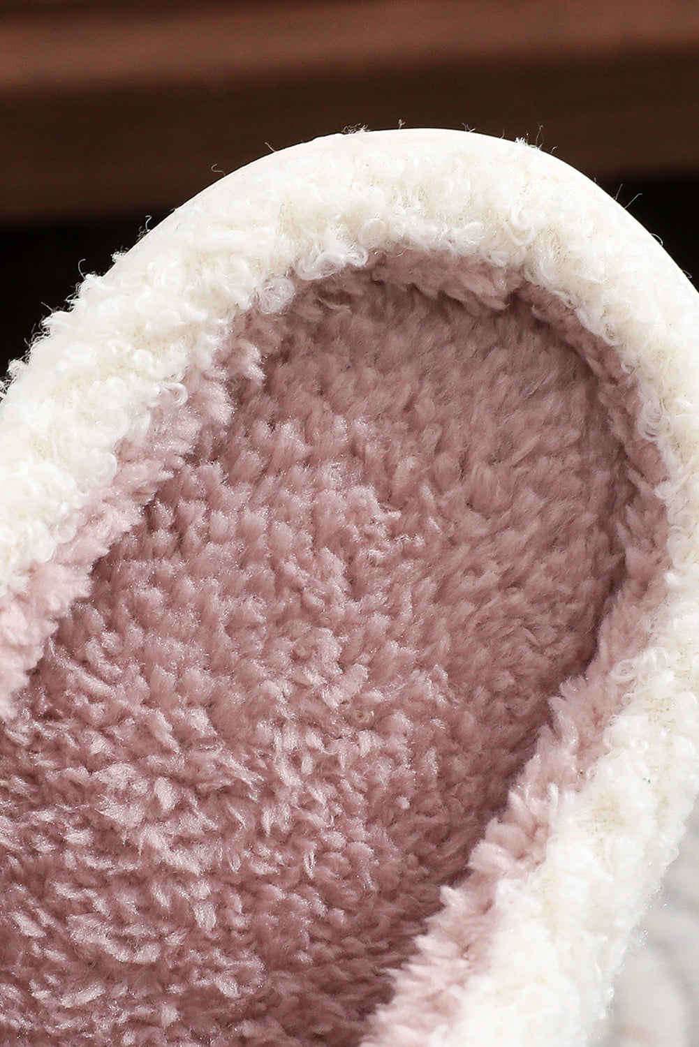 White Plush Christmas Tree House Slippers