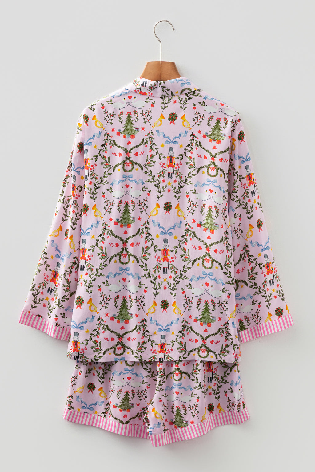 Pink Nutcracker Long Sleeve 2pcs Pajama Set